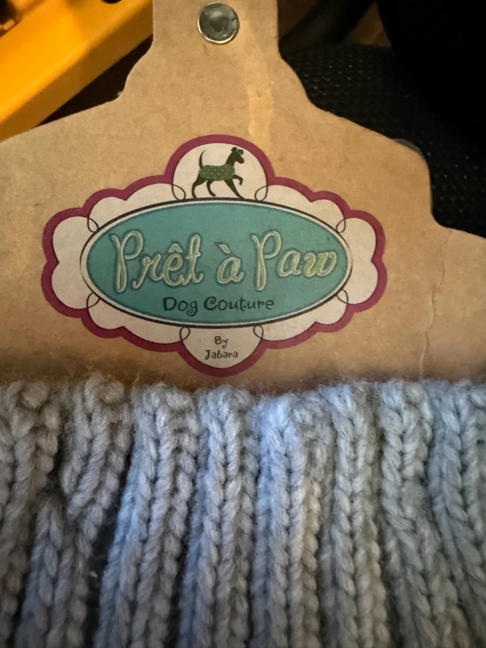 Pret A Paw Gray Pet Sweater with a multicolor confetti